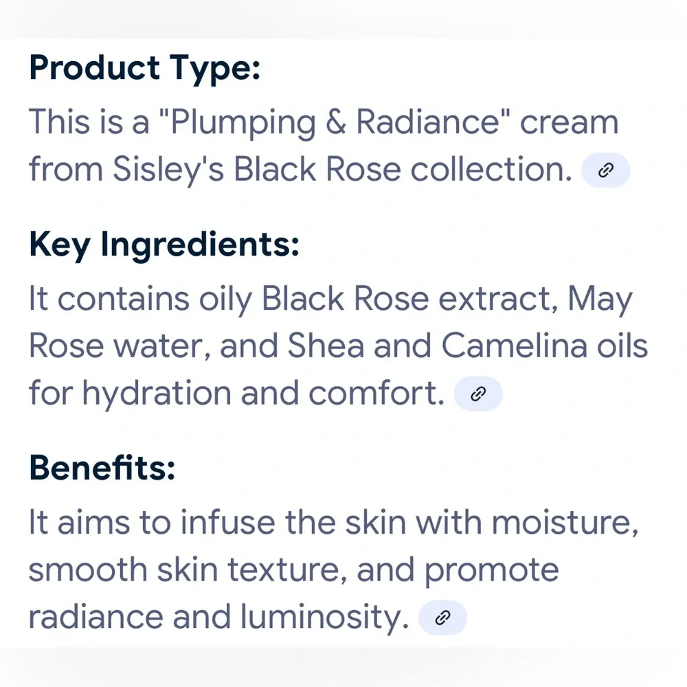 Sisley Black Rose Skin Infusion Cream Deluxe Sample‎ .13oz, 4ml New without Box
